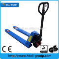 The cheap hand pallet truck with AC pump made in china